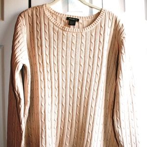 Classic Cotton Cable Knit Sweater - Eddie Bauer